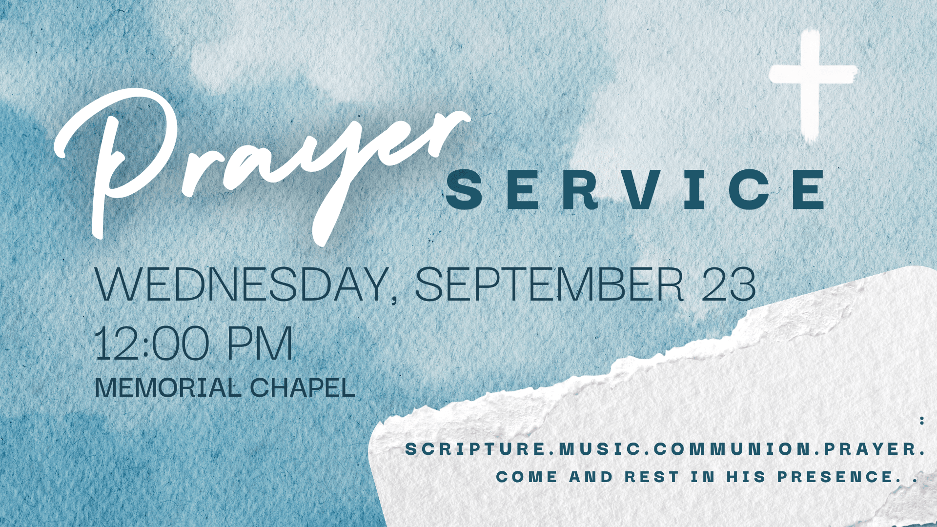 Wednesday Prayer Service